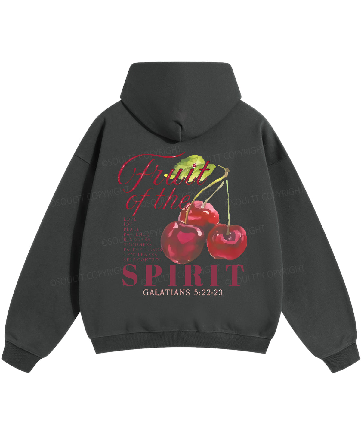 Fruit Of The Spirit Double Sided Christian Hoodie