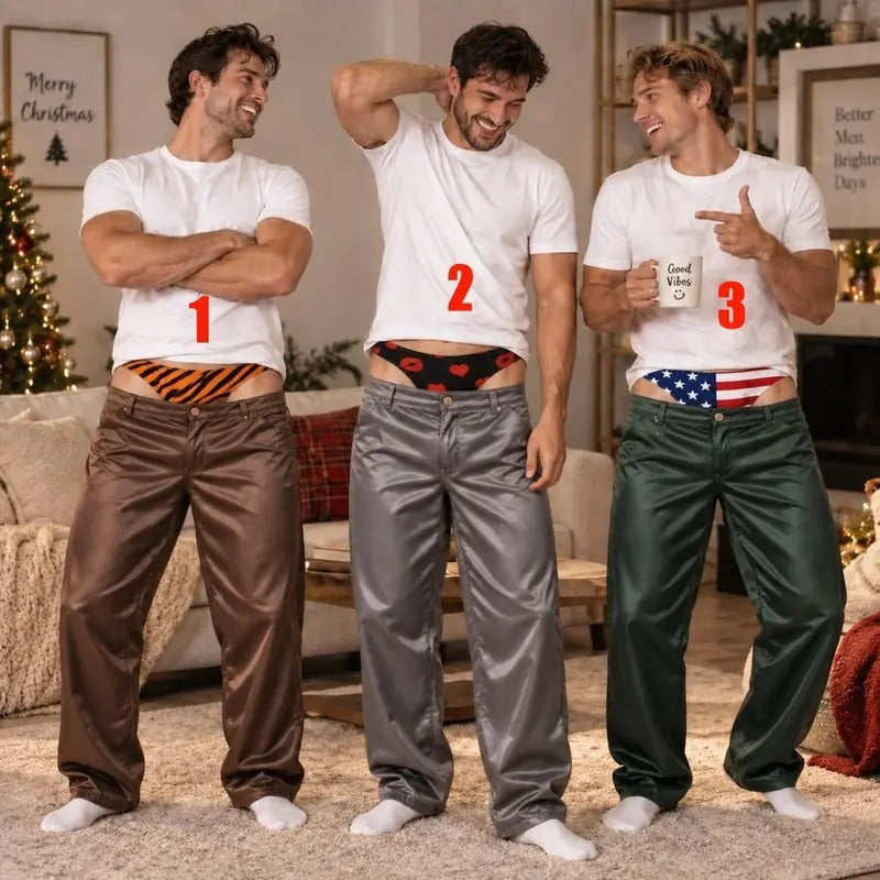 Fake Jeans Christmas Pajama Pants – Funny Holiday Print
