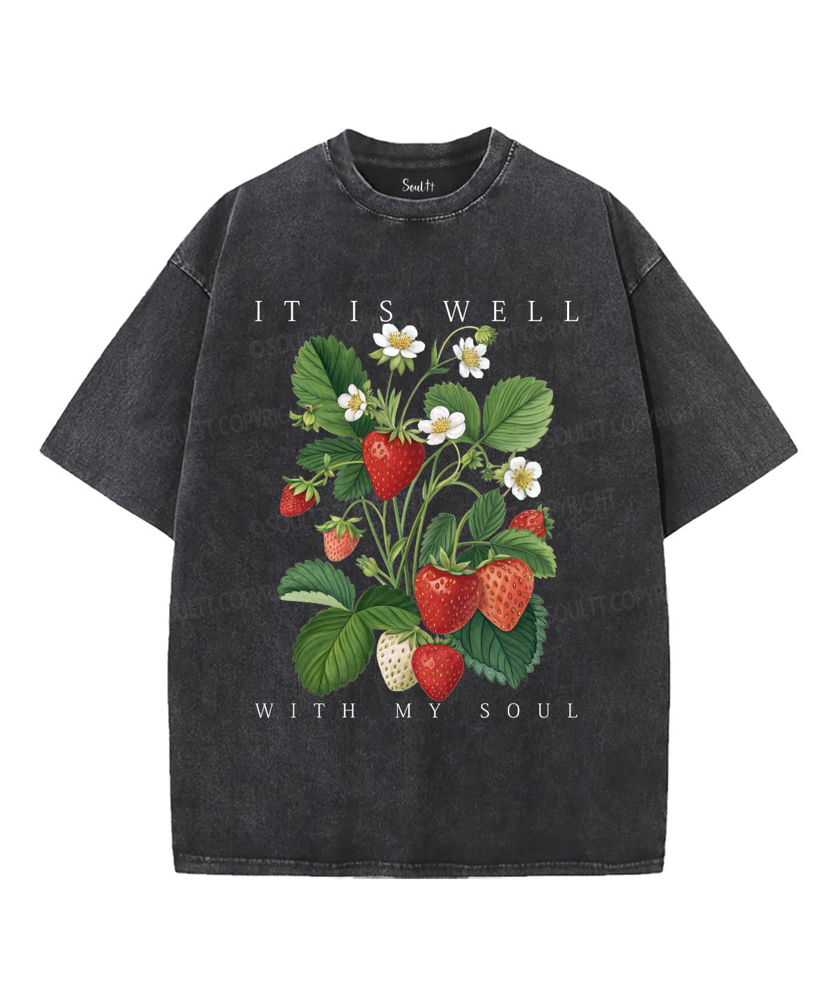 It Is Well With My Soul Unisex Washed Christian T-shirt