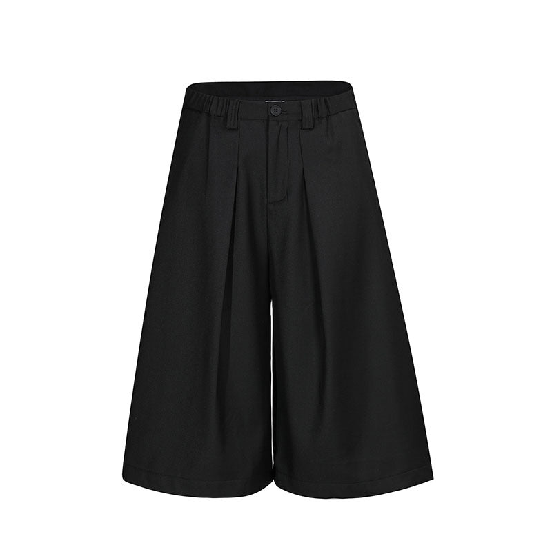Pleated Baggy Shorts