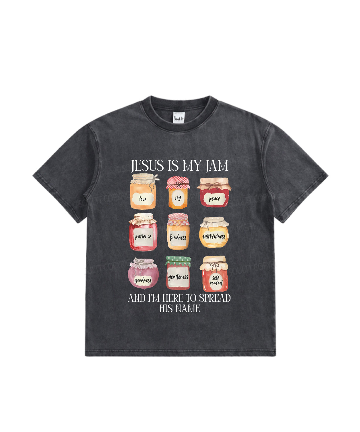 Kids Jesus Is My Jam Washed Christian T-shirt