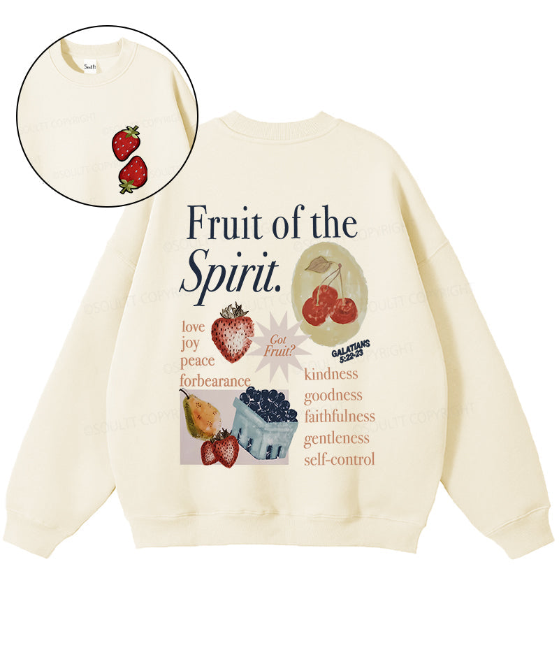 Fruit Of The Spirit Double Sided Christian Sweatshirt