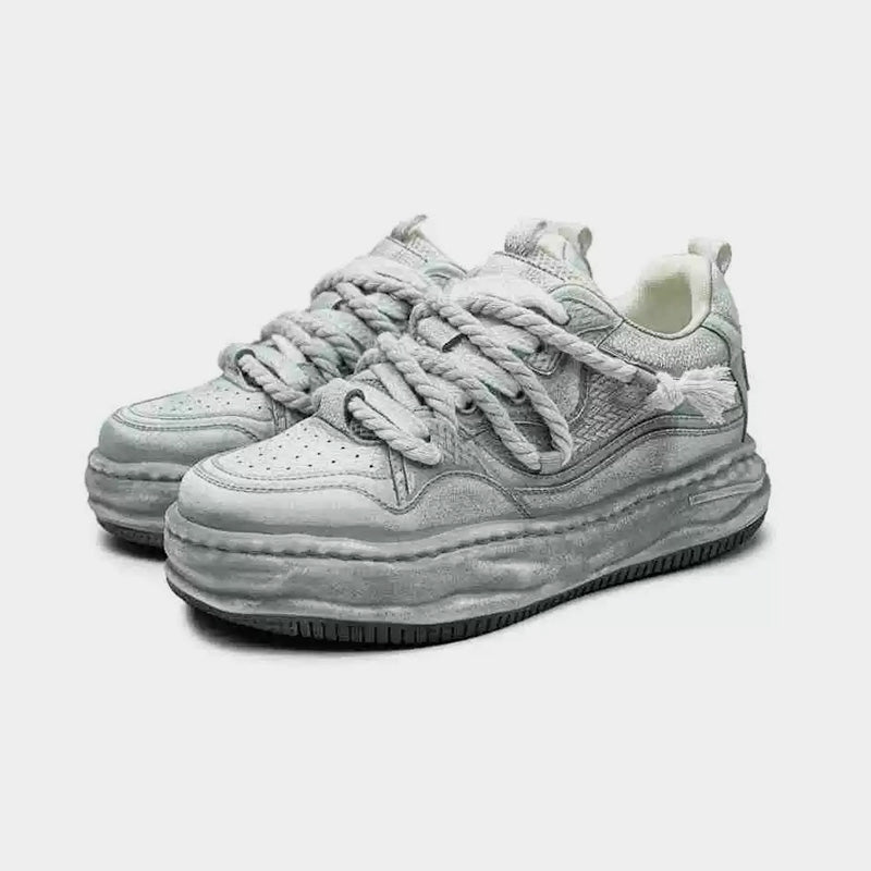 Rebel | White Platform Sneakers