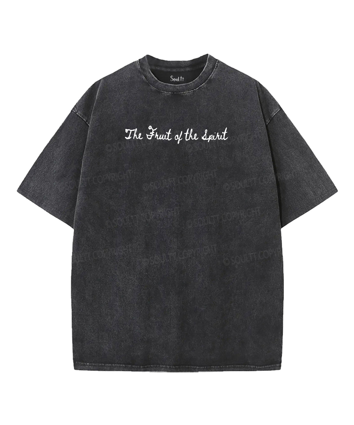 Fruit Of The Spirit Double Sided Unisex Washed Christian T-shirt