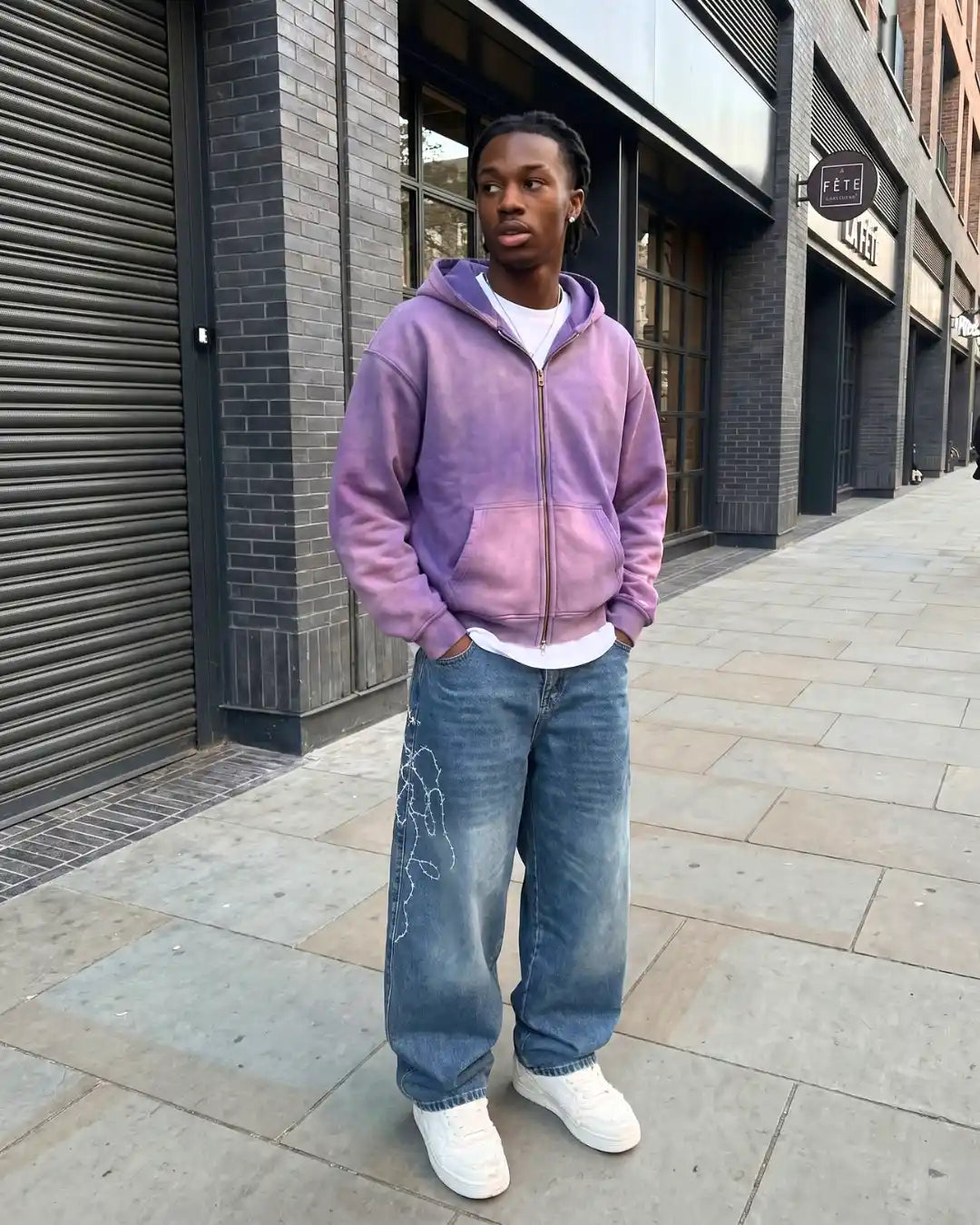 Mondial Washed Zip Hoodie