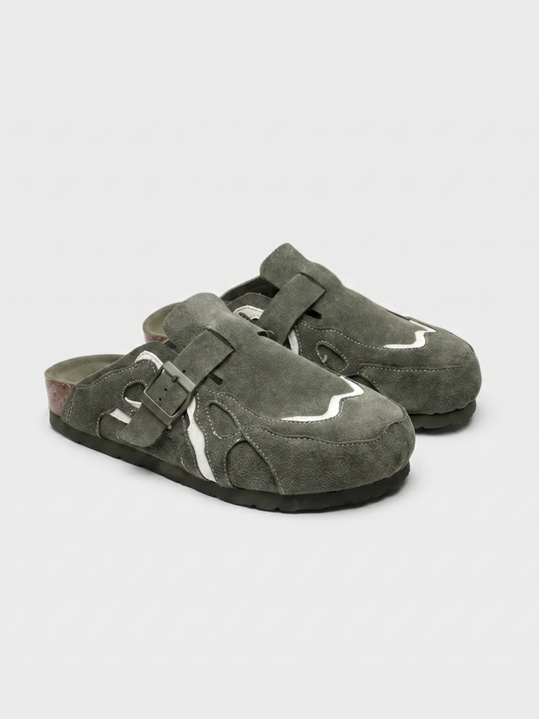 Wavey Clogs - Army Green