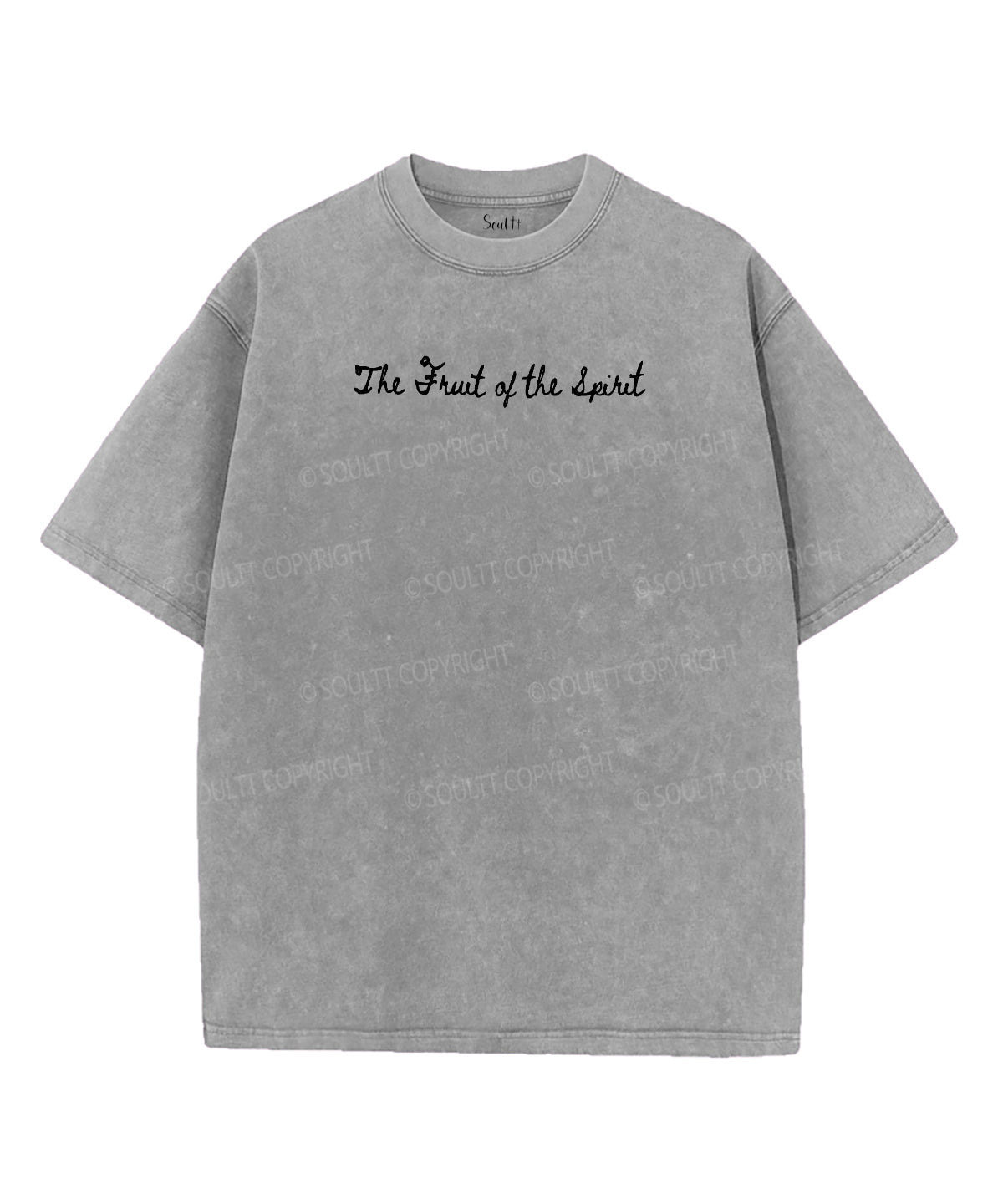 Fruit Of The Spirit Double Sided Unisex Washed Christian T-shirt