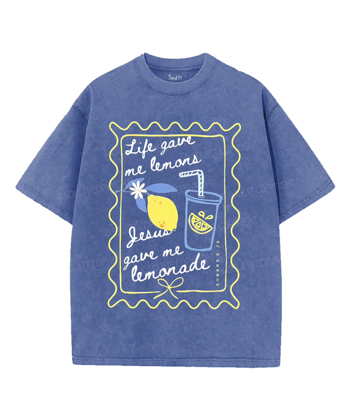 Life Gave Me Some Lemons Unisex Washed Christian T-shirt