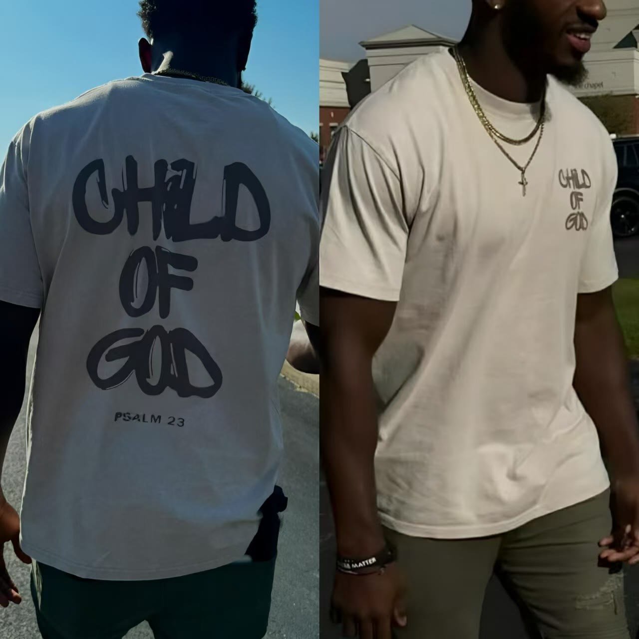 Christianartworkshop "CHILD OF GOD" Adult Washed T-Shirt