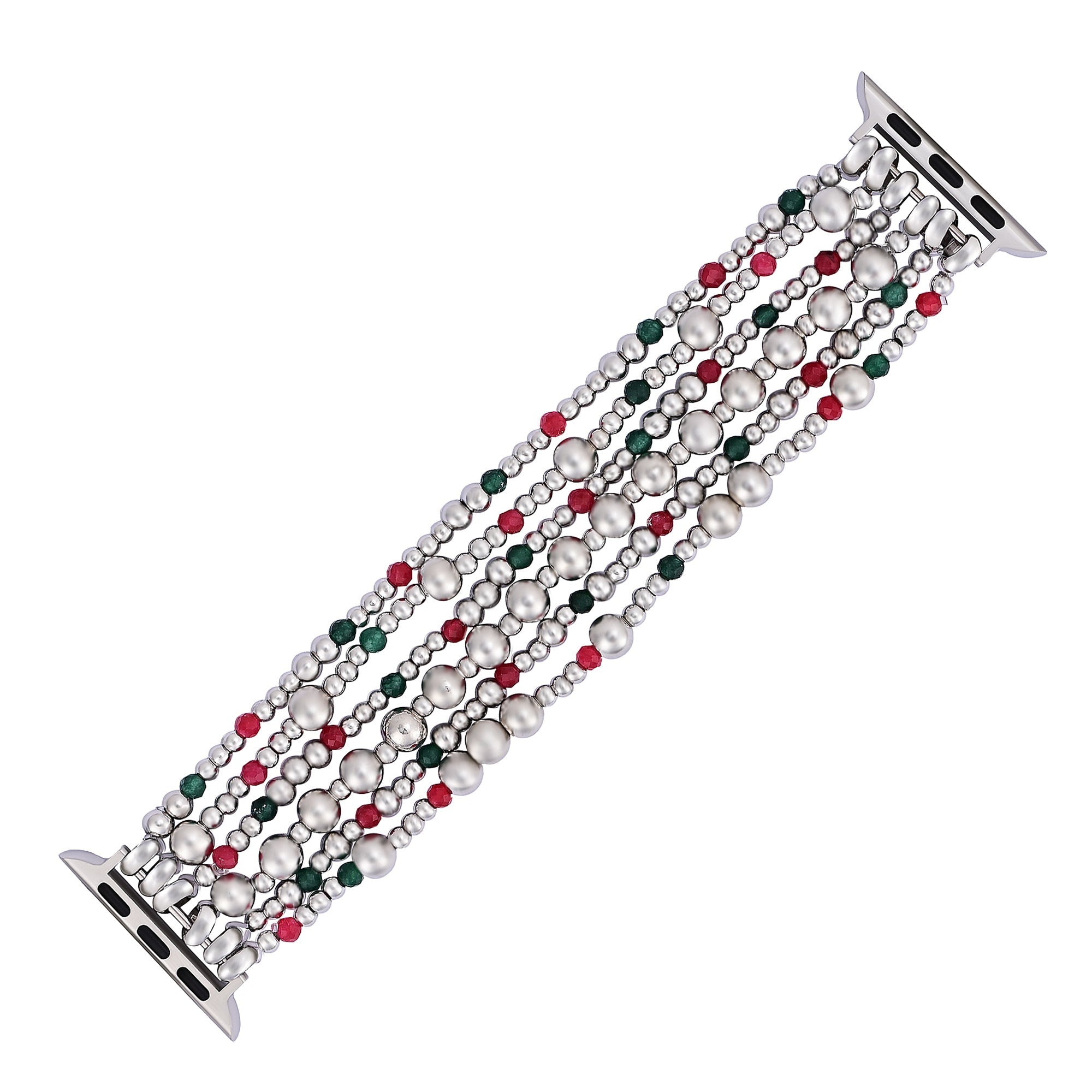 Christmas Silver Magic Stretch Apple Watch Strap