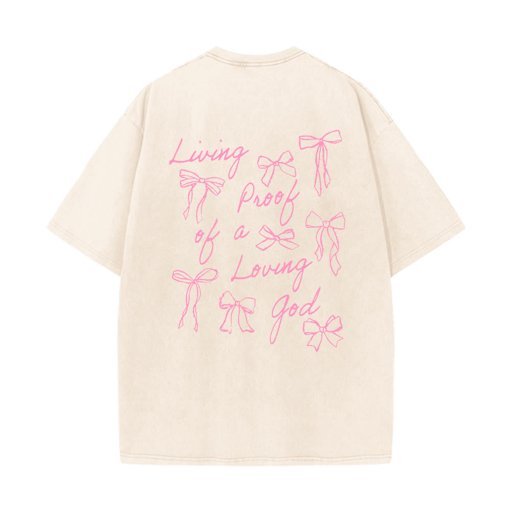 Christianartworkshop Living Proof Of A Loving God Unisex Washed T-shirt