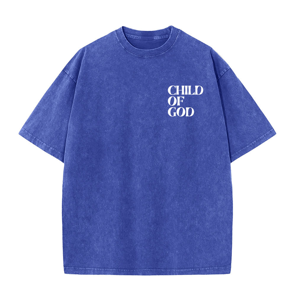 Christianartworkshop Child of God Graphic Unisex Washed T-Shirt