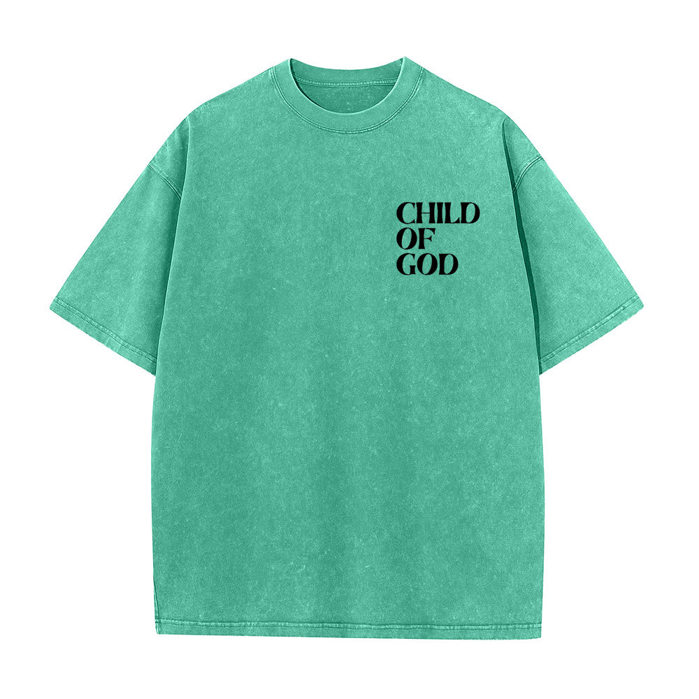 Christianartworkshop Child of God Graphic Unisex Washed T-Shirt
