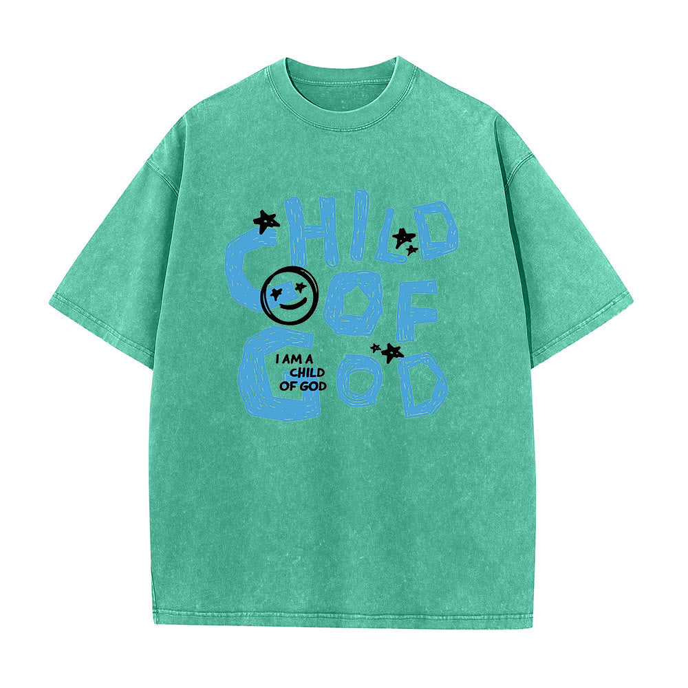 Christianartworkshop Child of God Unisex Washed T-Shirt