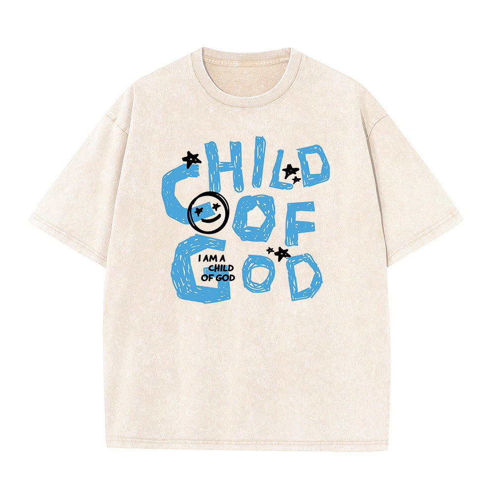 Christianartworkshop Child of God Unisex Washed T-Shirt