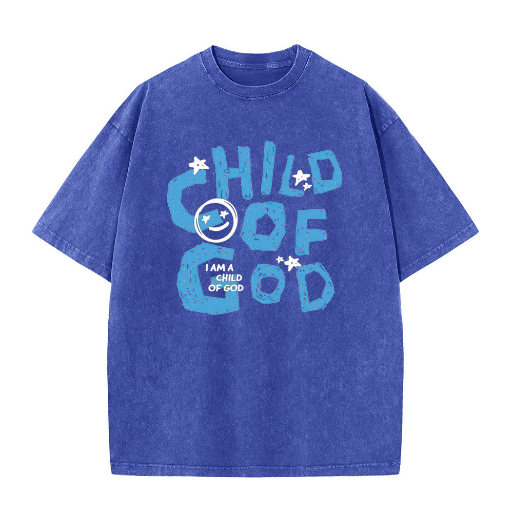 Christianartworkshop Child of God Unisex Washed T-Shirt