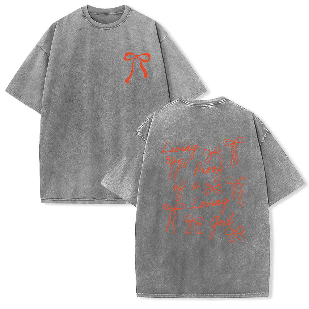 Christianartworkshop Living Proof Of A Loving God Unisex Washed T-shirt