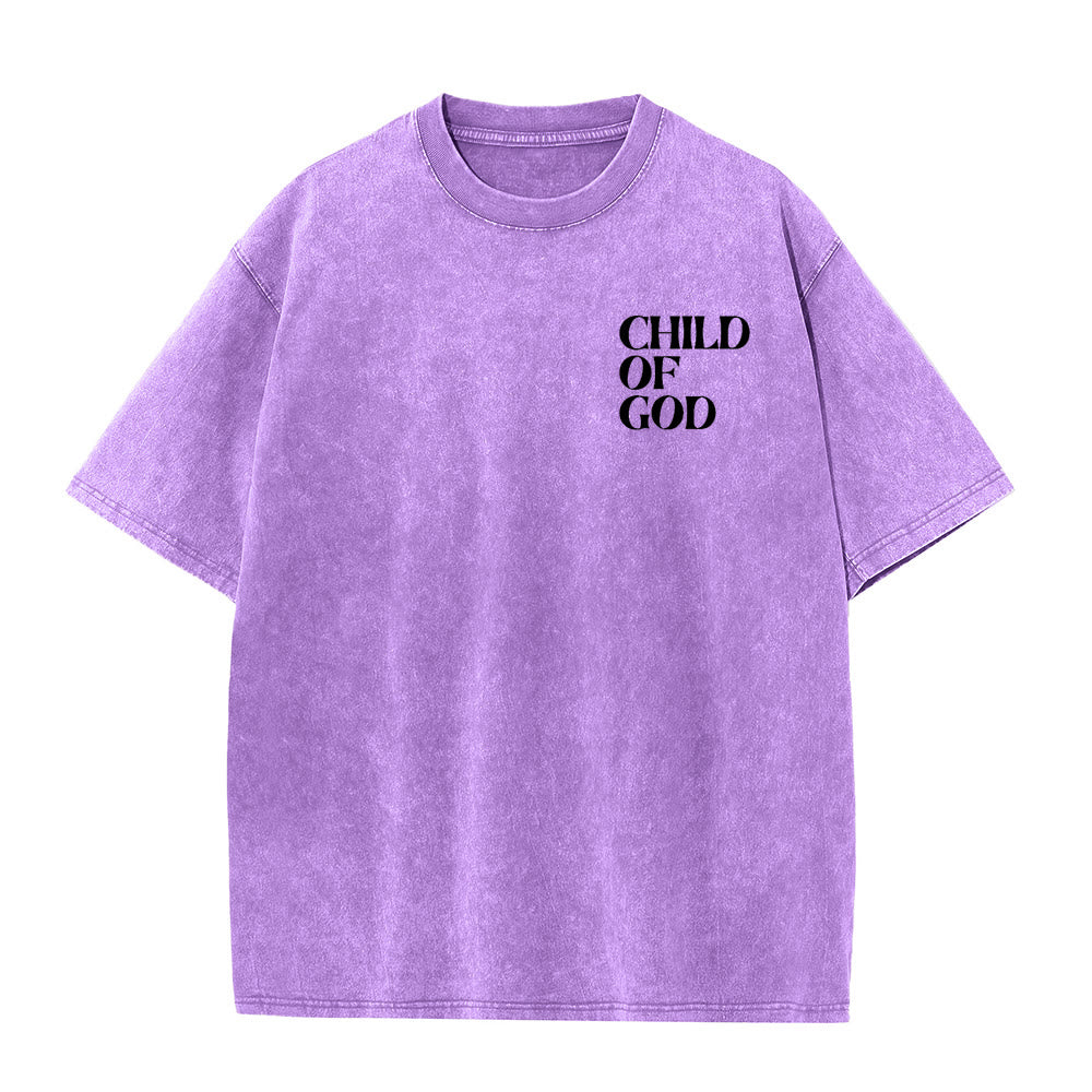 Christianartworkshop Child of God Graphic Unisex Washed T-Shirt