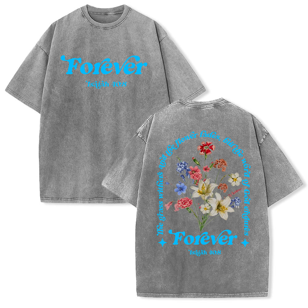 Christianartworkshop Eternal Word of God Unisex Washed T-Shirt