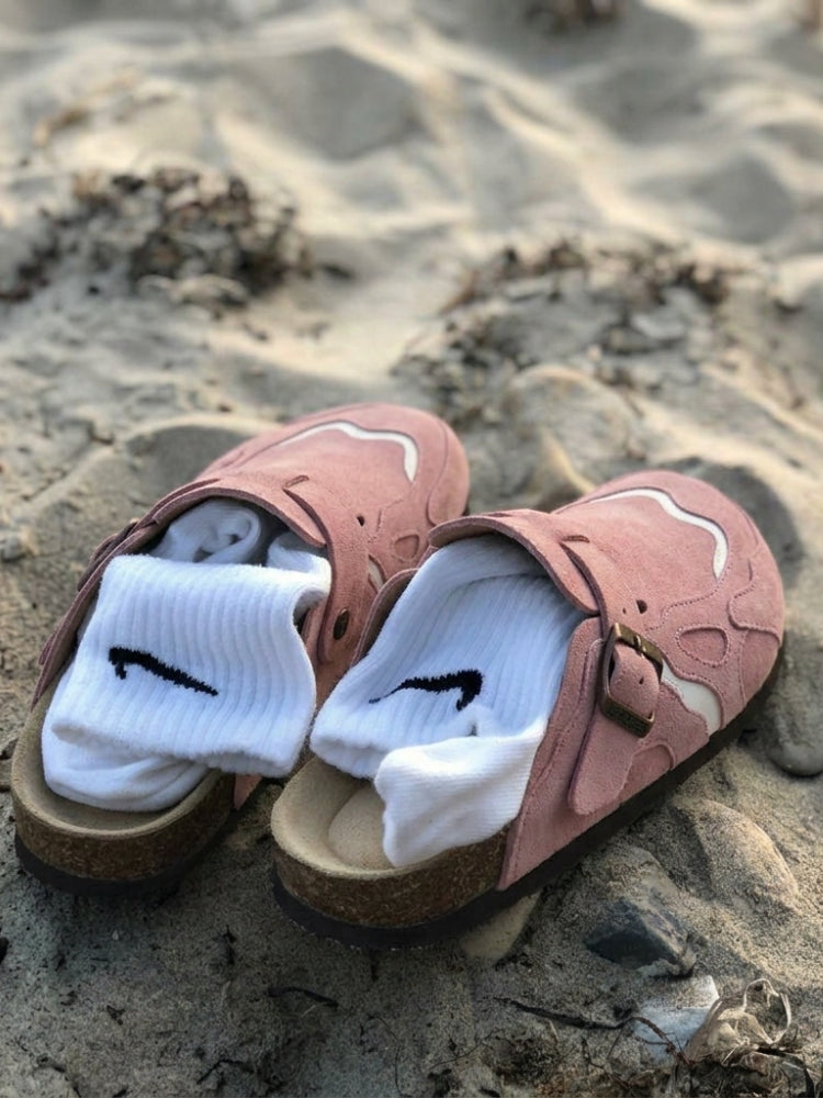 Wavey Clogs - Dusty Pink