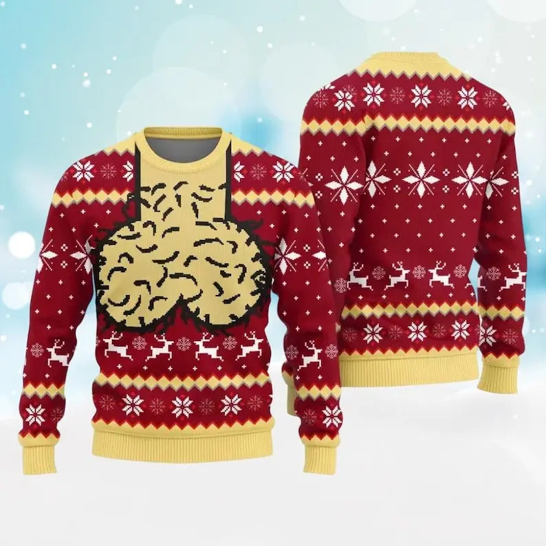 Funny Hairy Balls Ugly Christmas Sweater – Naughty Adult Gag Holiday Sweatshirt