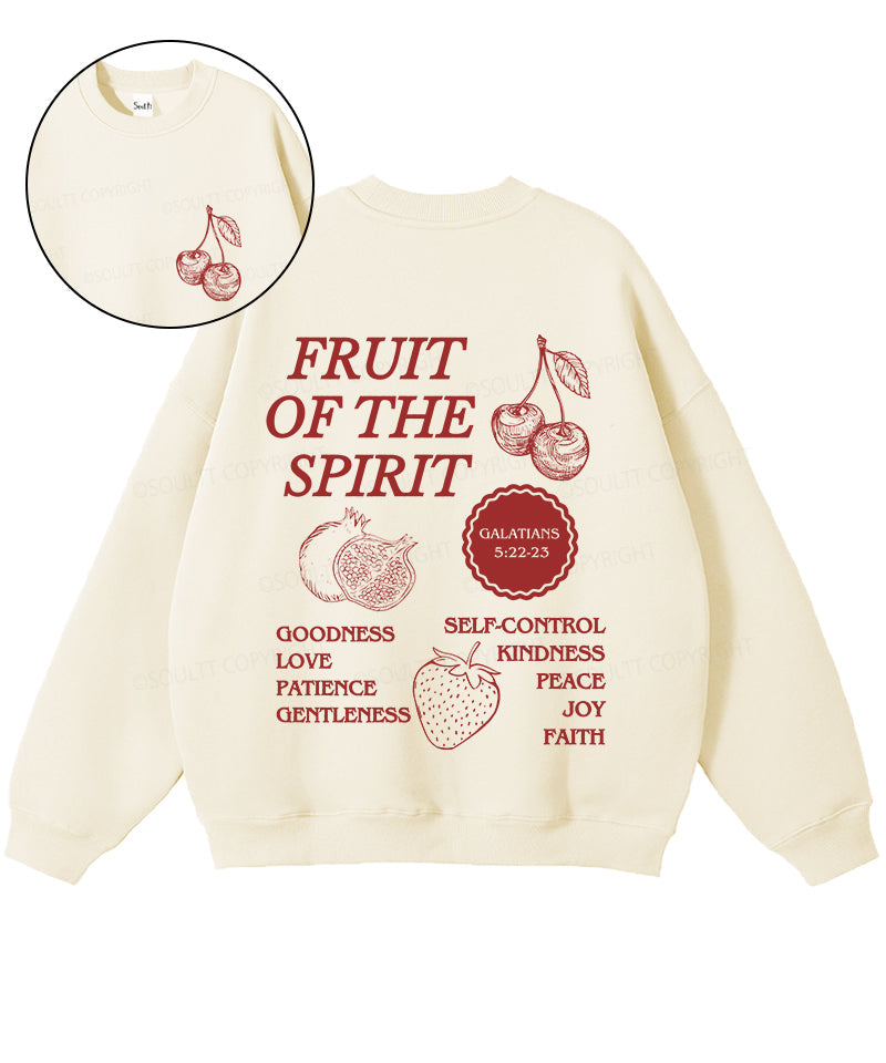 Fruit Of The Spirit Double Sided Christian Sweatshirt