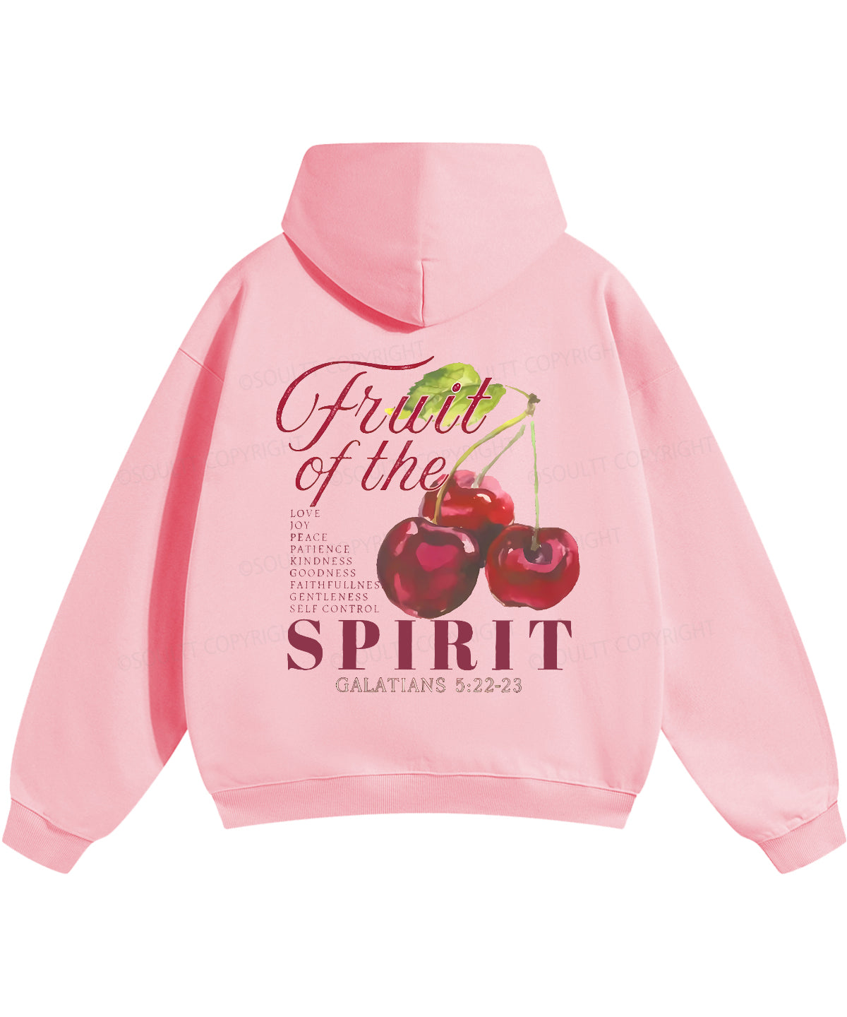 Fruit Of The Spirit Double Sided Christian Hoodie