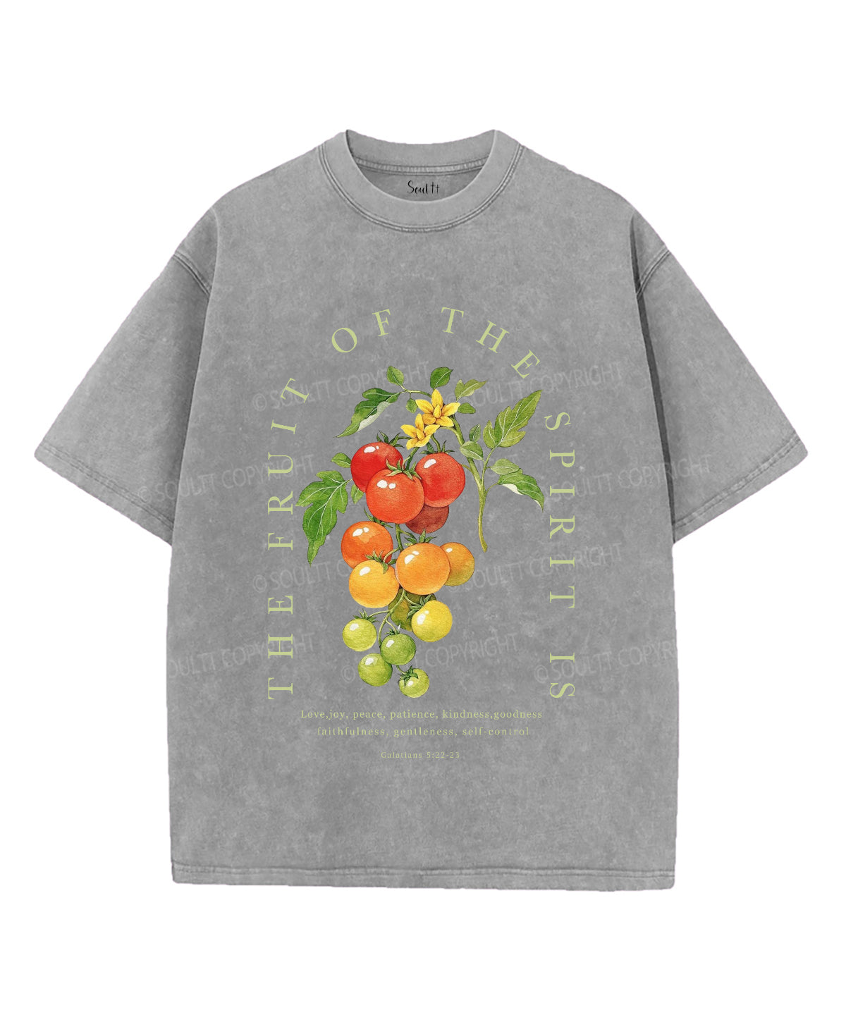 The Fruit Of The Spirit Unisex Washed Christian T-shirt