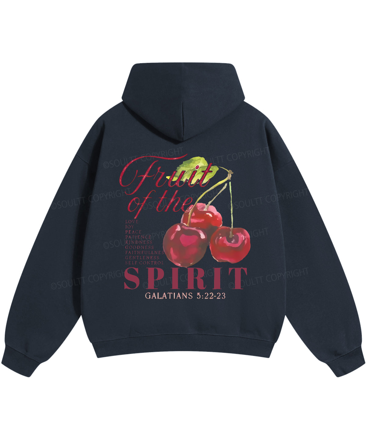 Fruit Of The Spirit Double Sided Christian Hoodie
