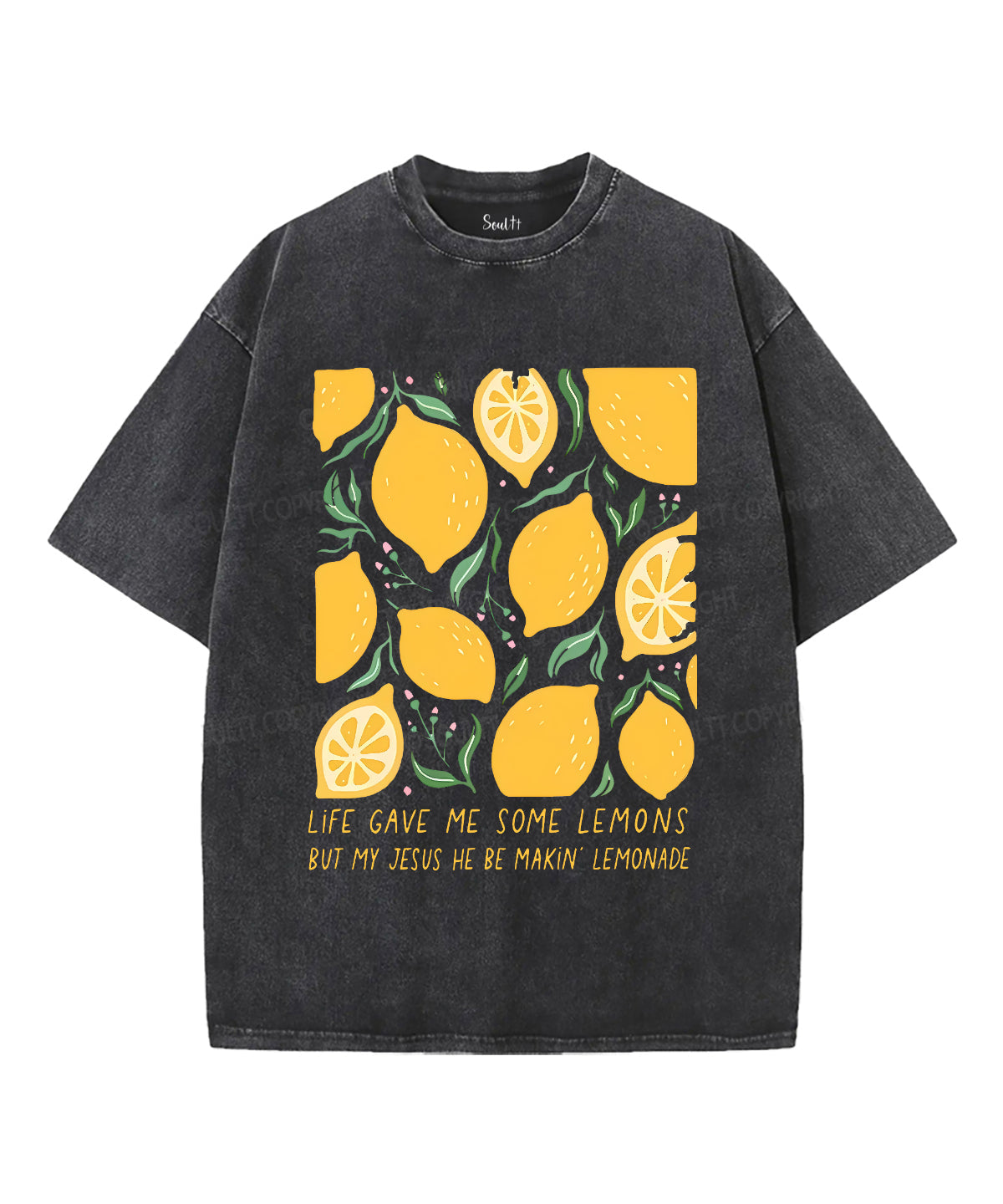 Life Gave Me Some Lemons Unisex Washed Christian T-shirt
