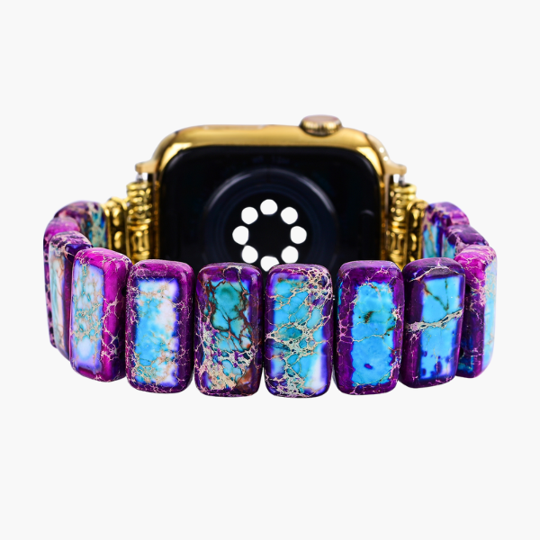 Majestic Tibetan Jasper Stretch Apple Watch Strap