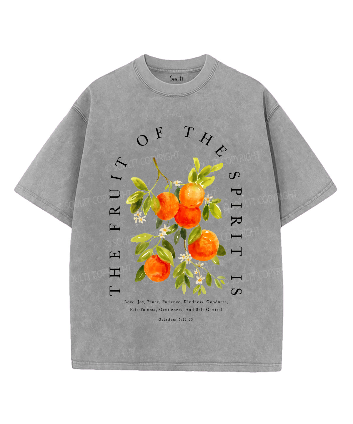 Fruit Of The Spirit Unisex Washed Christian T-shirt