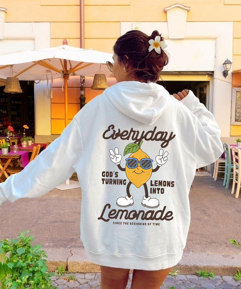 God's Turning Lemons Double Sided Christian Hoodie
