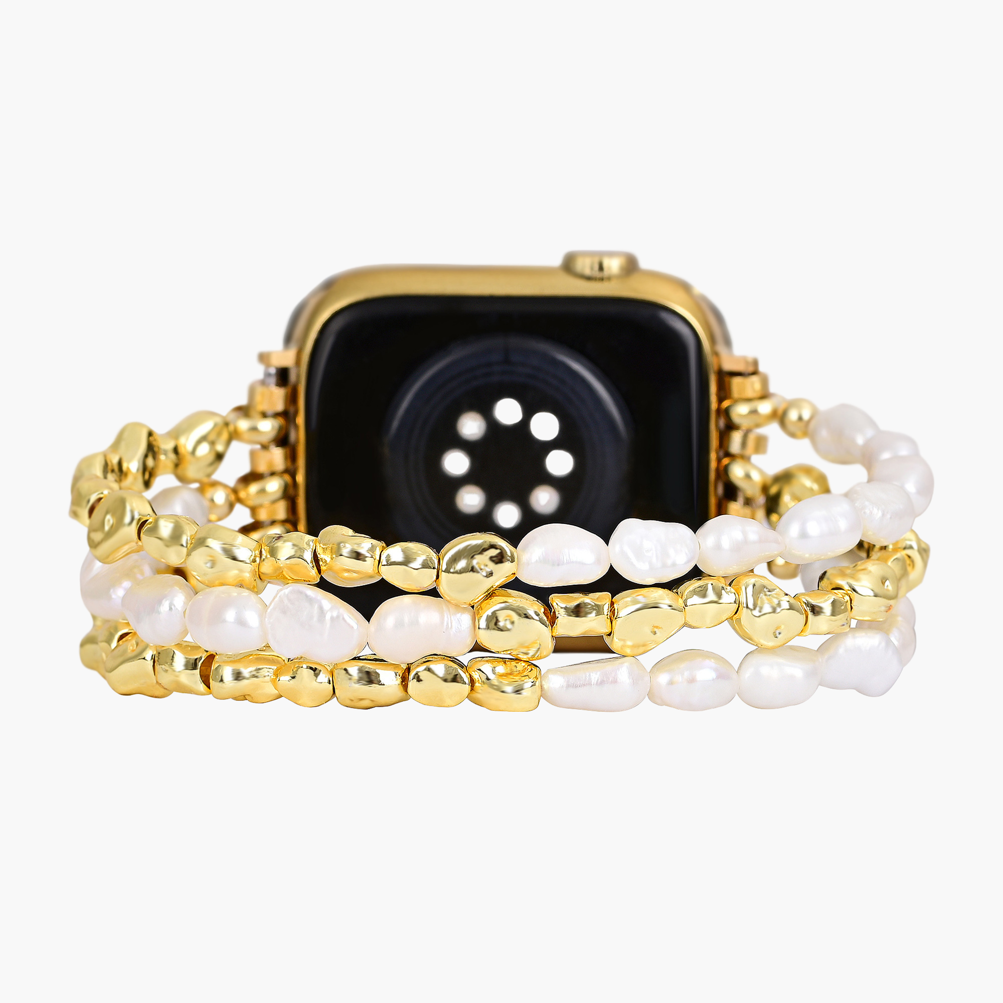 Golden Pearl Stretch Apple Watch Strap