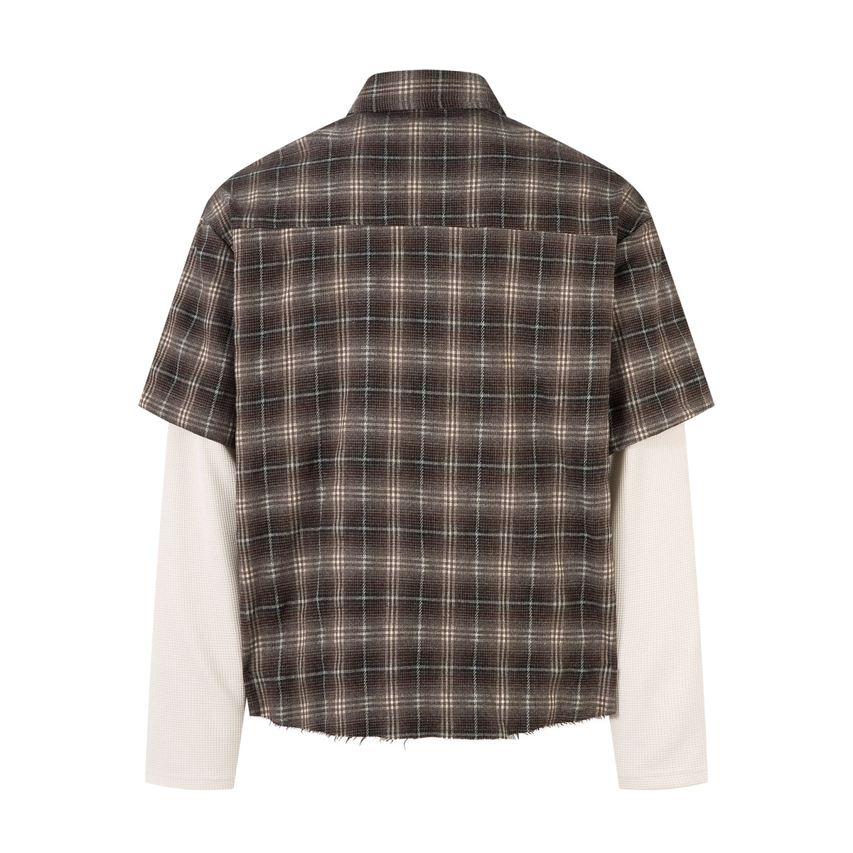 Plaid Layered Sweatshirt