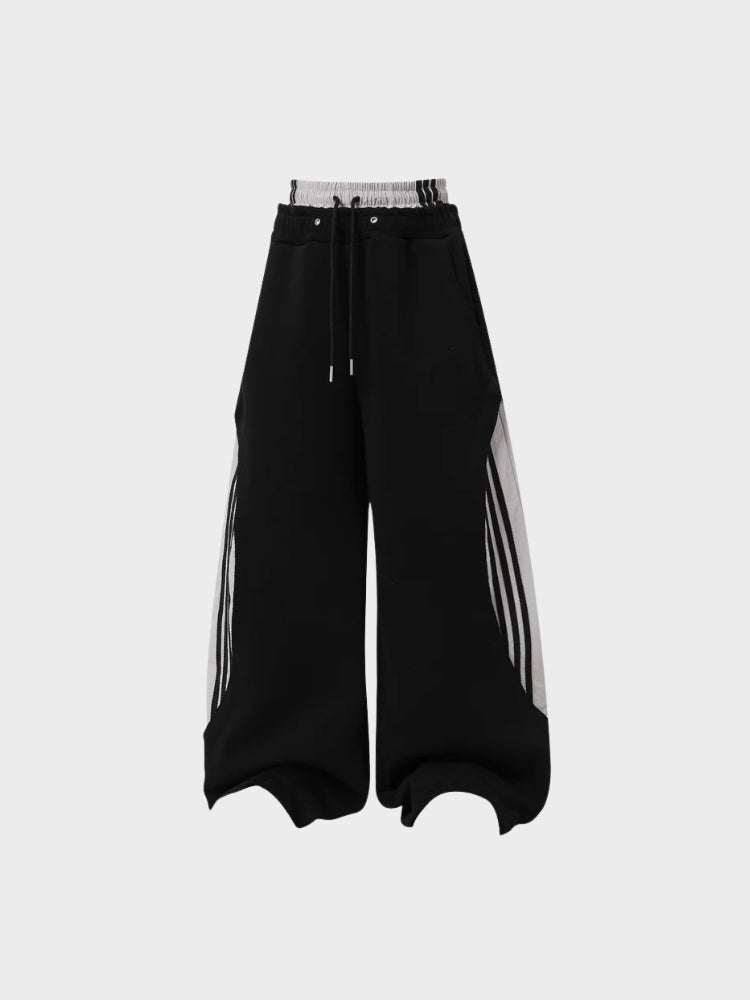Striped Barrel Joggers