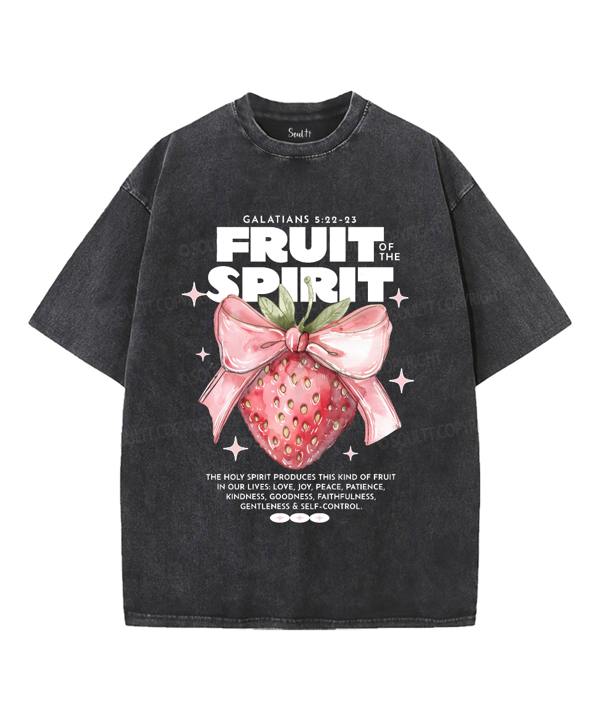 Fruit Of The Spirit Unisex Washed Christian T-shirt