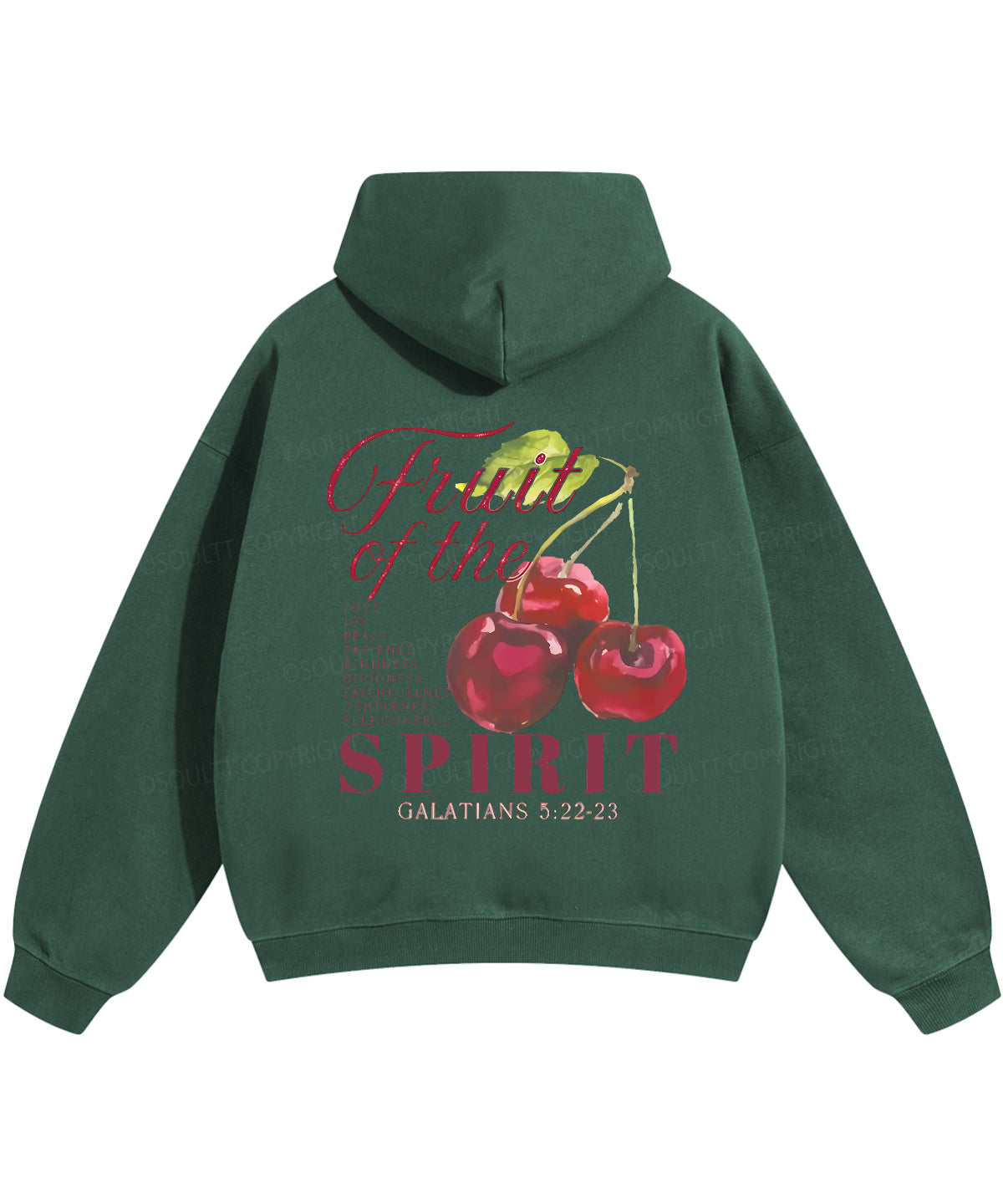 Fruit Of The Spirit Double Sided Christian Hoodie