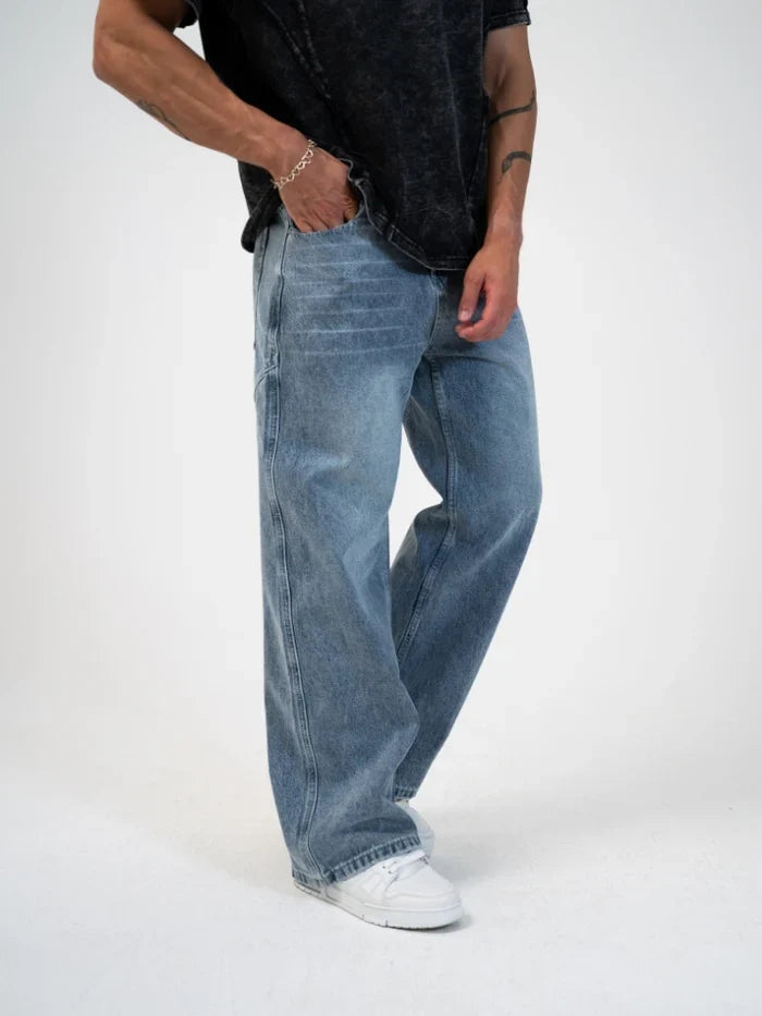 Grey-Blue Baggy Jeans