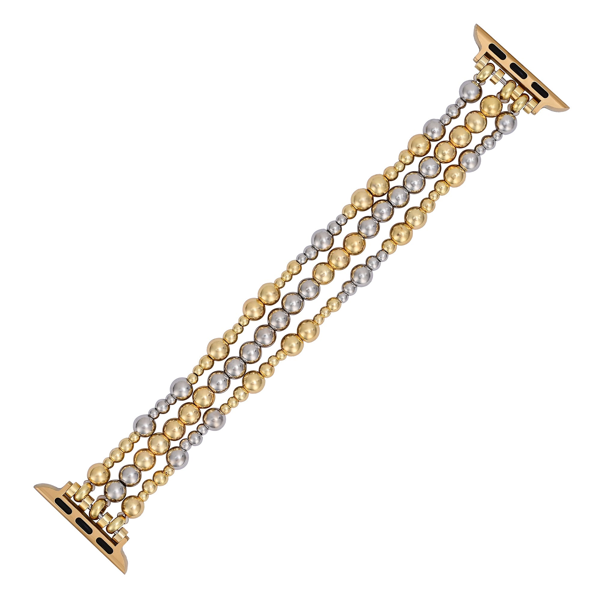 Sterling Gold Stretch Apple Watch Strap