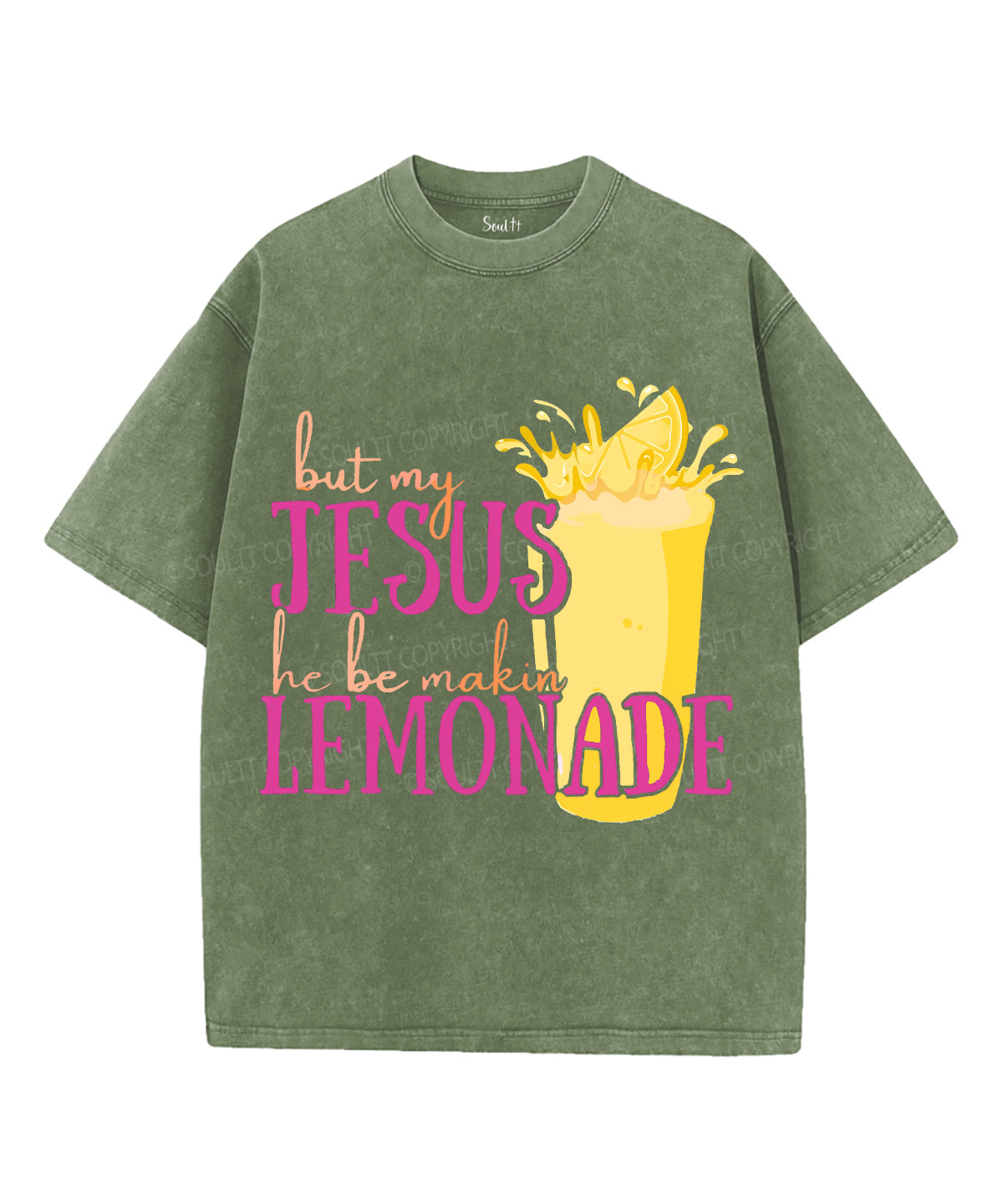 Life Gave Me Some Lemons Unisex Washed Christian T-shirt