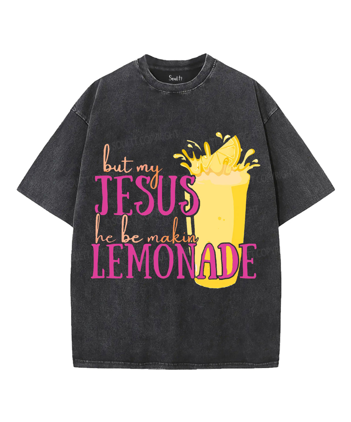 Life Gave Me Some Lemons Unisex Washed Christian T-shirt
