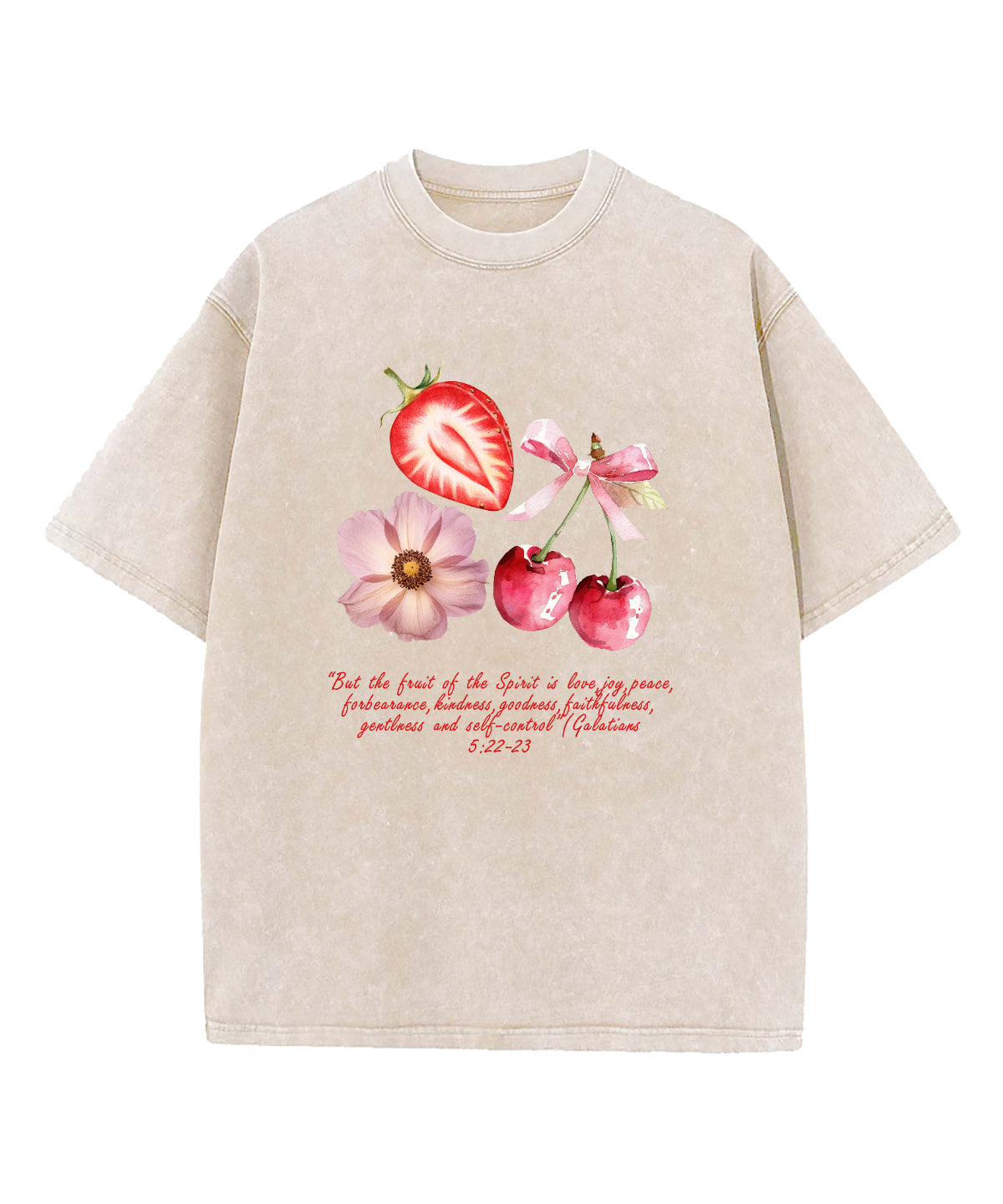 The Fruit Of The Spirit Washed Christian T-shirt