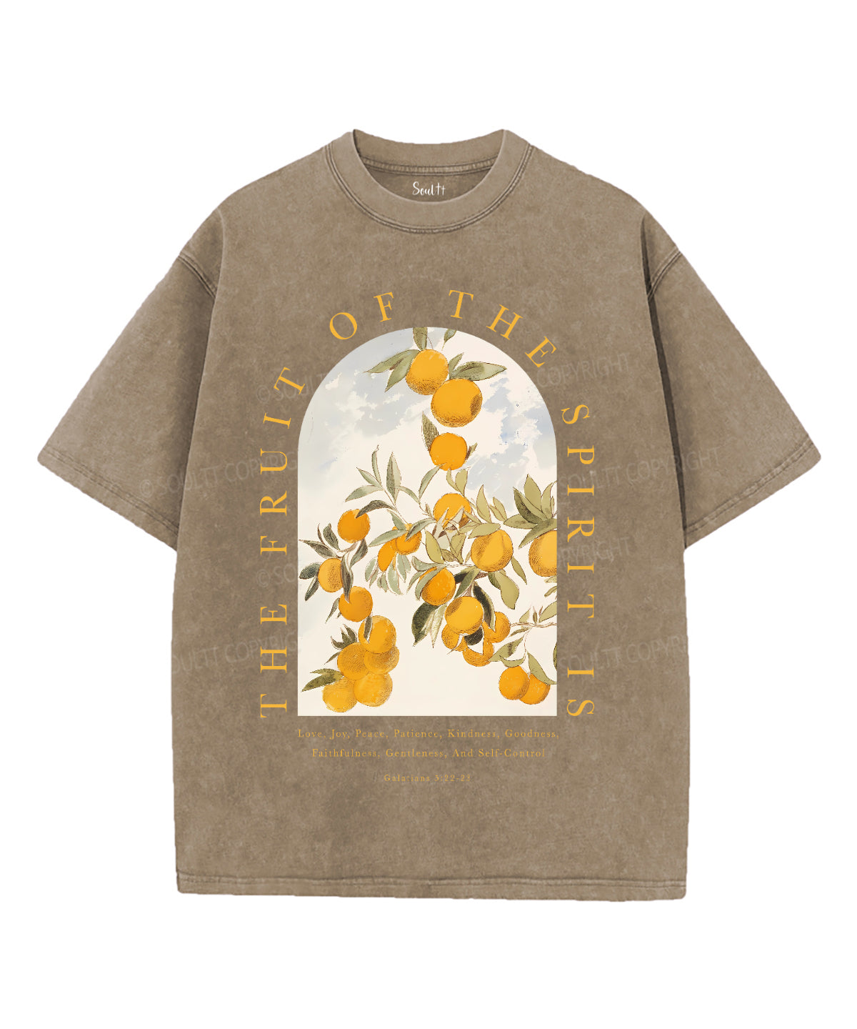 The Fruit Of The Spirit Unisex Washed Christian T-shirt