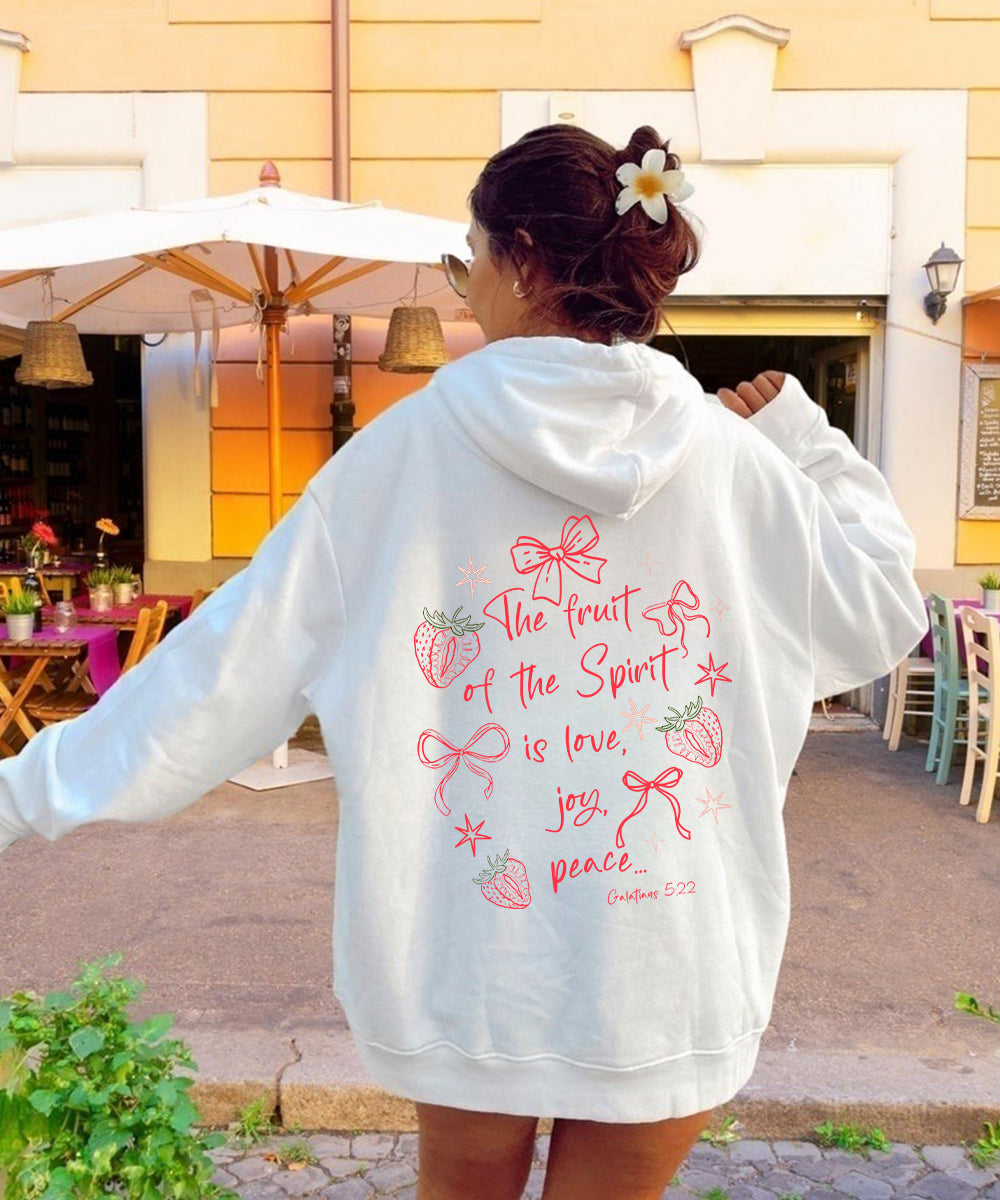 Fruit Of The Spirit Double Sided Christian Hoodie