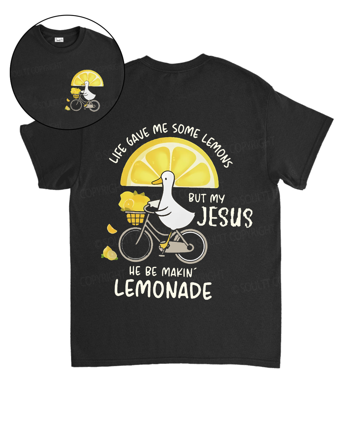 Life Gave Me Some Lemons Double Sided Unisex Cotton Christian T-Shirt