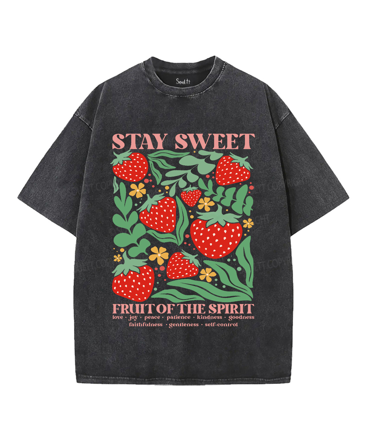 Stay Sweet Unisex Washed Christian T-shirt