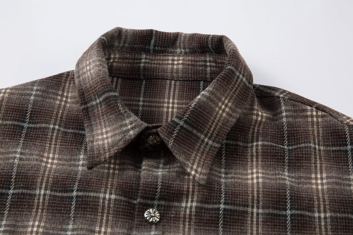 Plaid Layered Sweatshirt