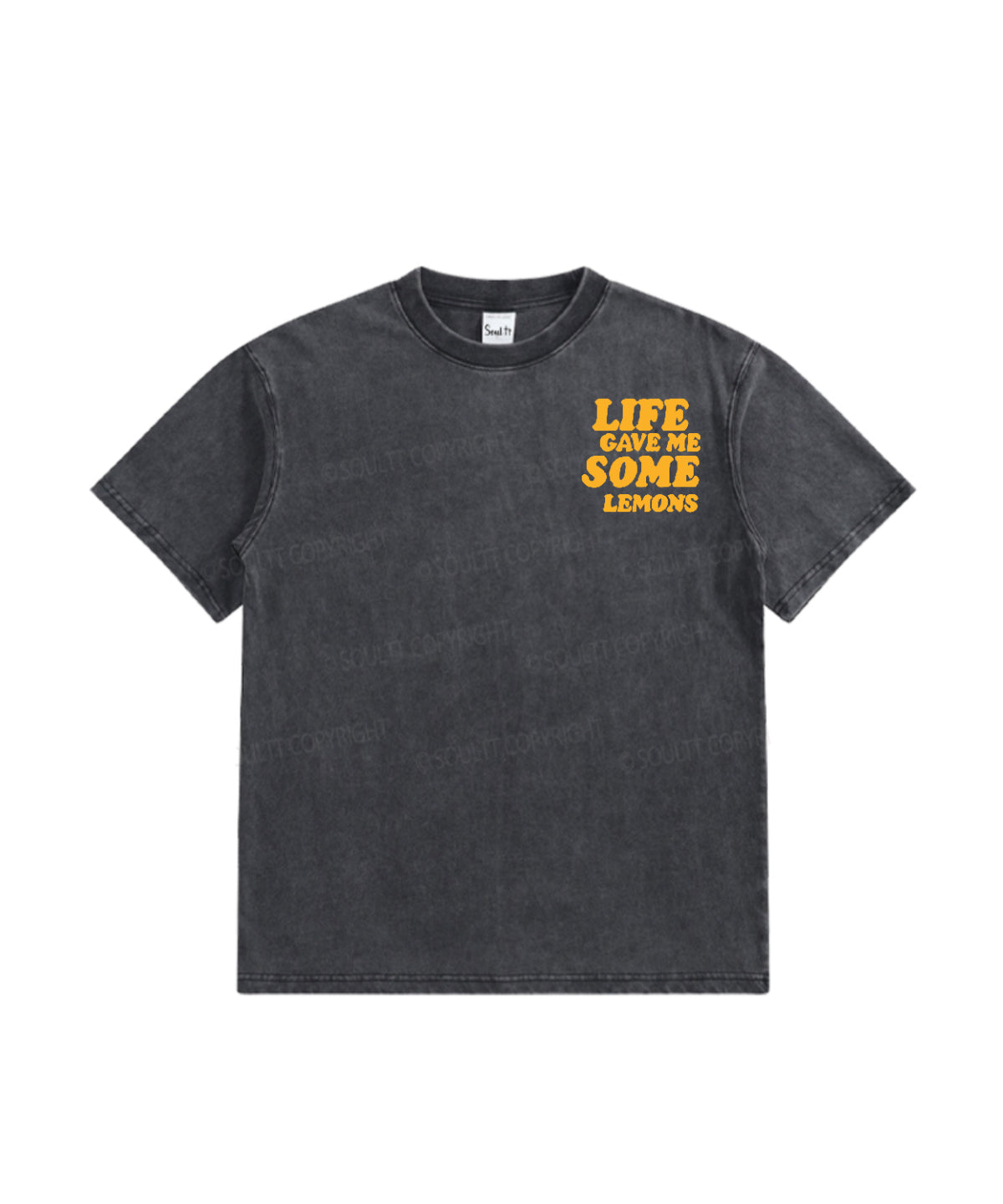 Kids Life Gave Me Some Lemons Double Sided Washed Christian T-shirt