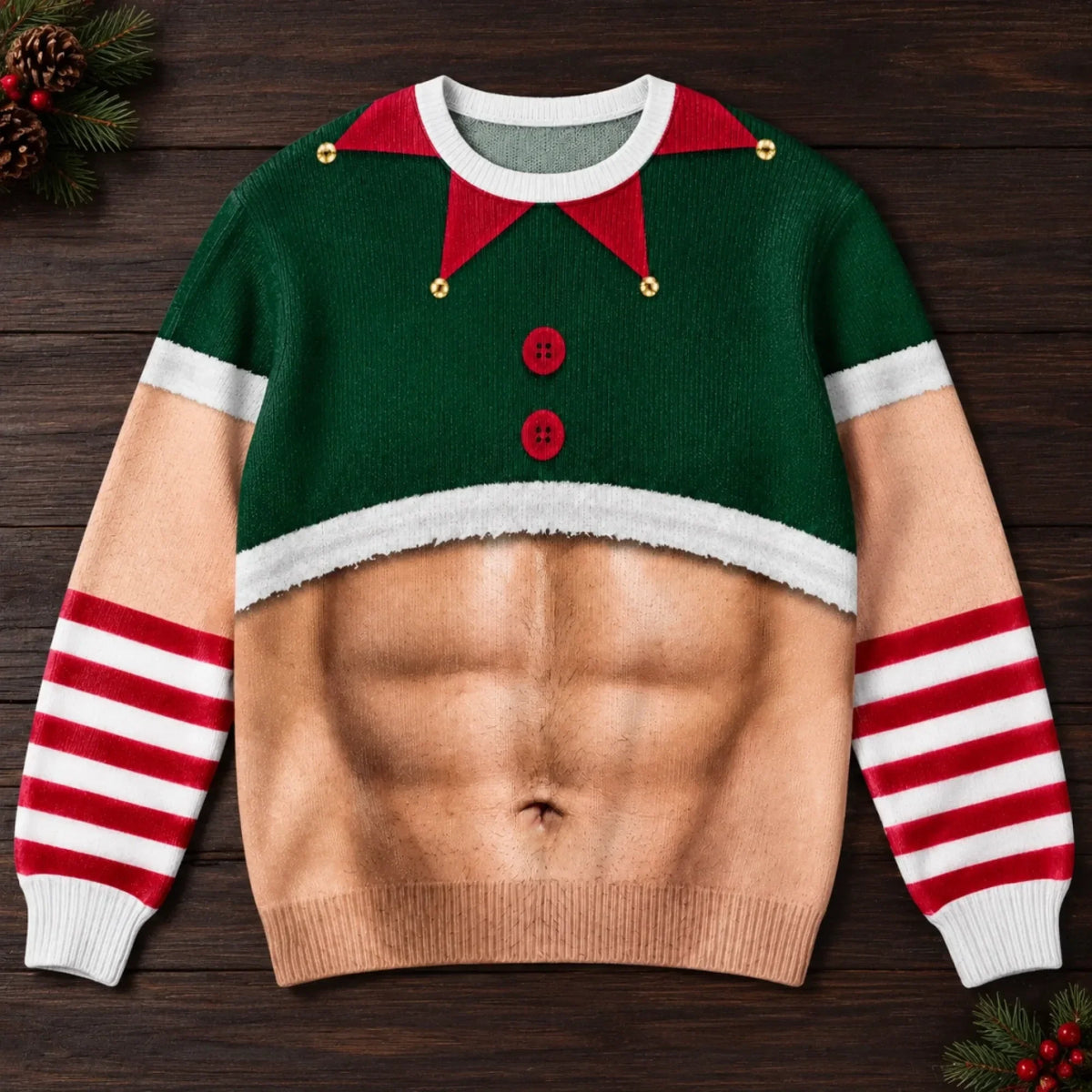 Personalized Ugly Sweatshirt - Christmas, Funny Gift For Men - All Wrapped Up And Ready